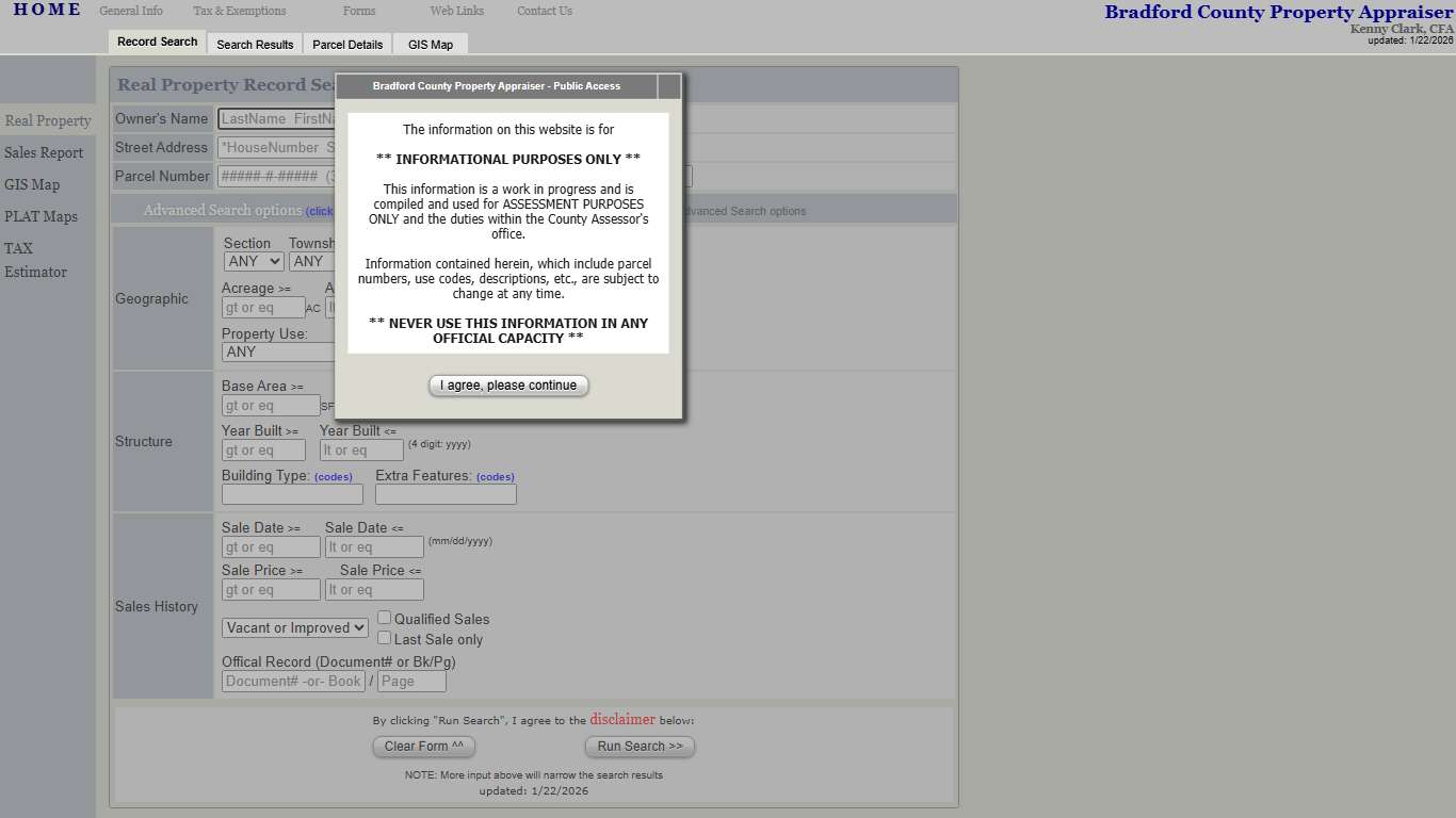 Bradford County Property Appraiser