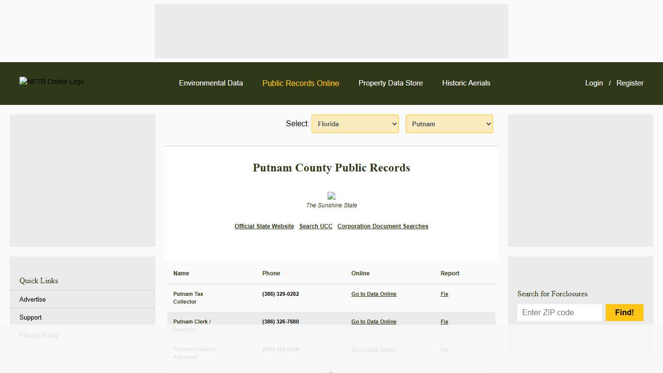 NETR Online • Putnam • Putnam Public Records, Search Putnam Records, Putnam Property Tax, Florida Property Search, Florida Assessor